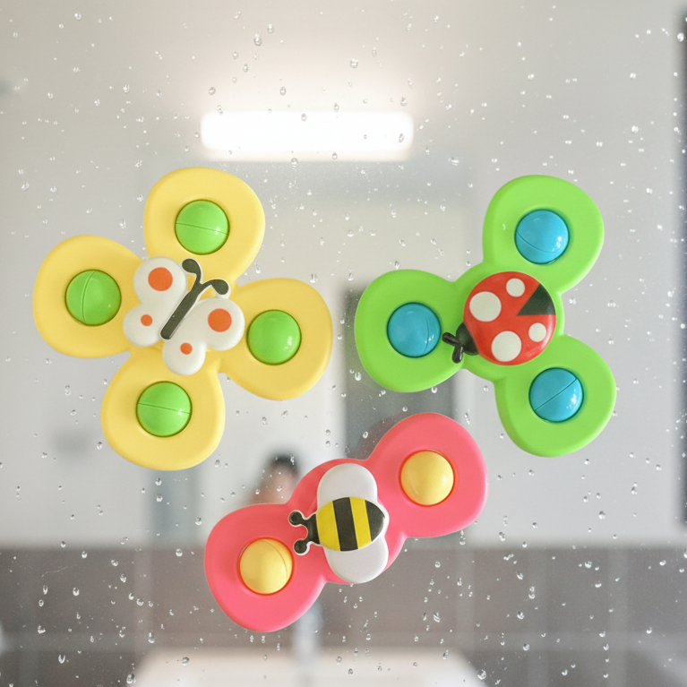 Kiddova – Värikäs kylpyhuoneen fidget-spinner söpöllä hyönteismallilla
