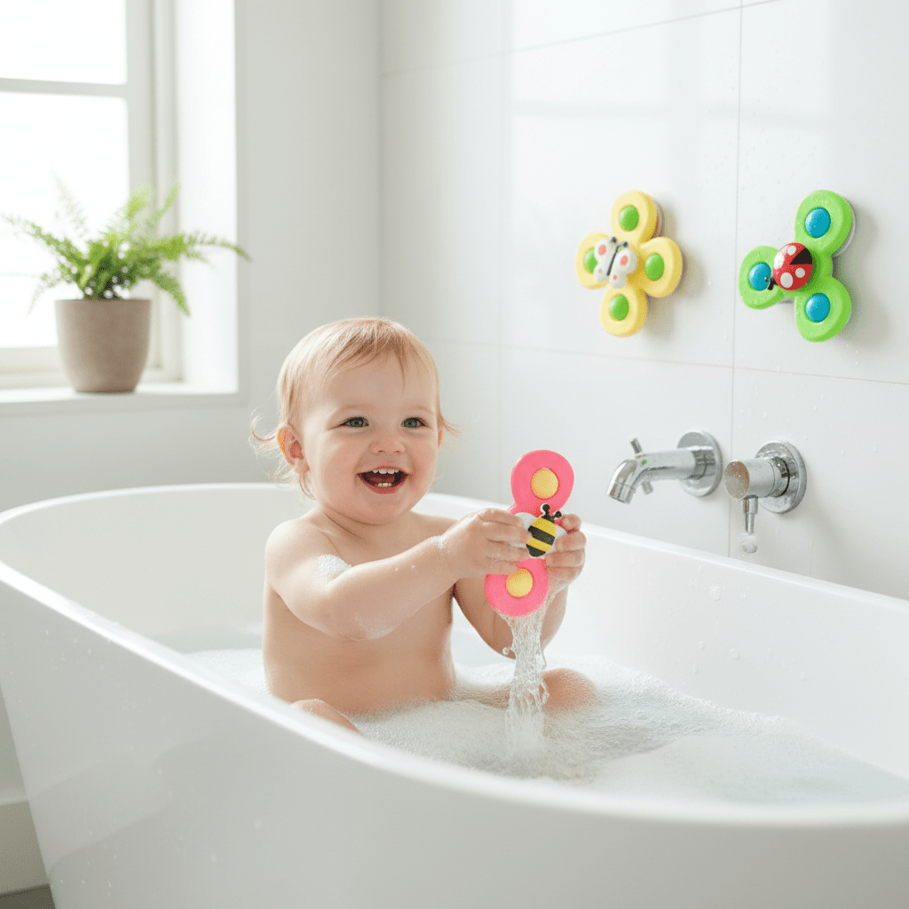 Kiddova – Colorful Bath Fidget Spinner with Cute Insect Design