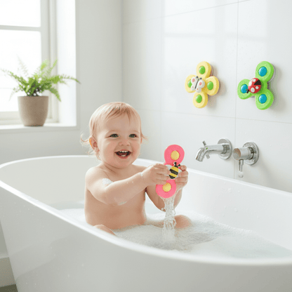 Kiddova – Colorful Bath Fidget Spinner with Cute Insect Design