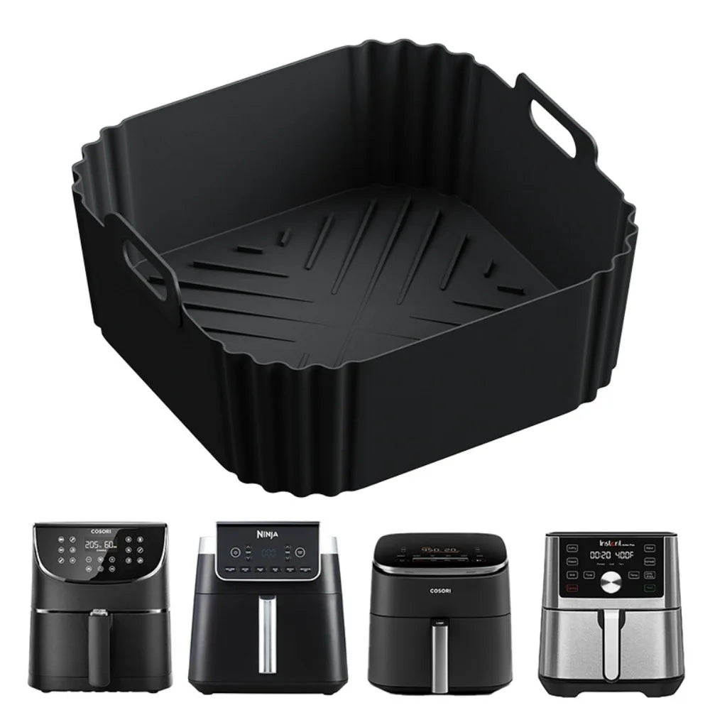 KITCHLUX – Rivestimenti in silicone per friggitrice ad aria per una cottura pulita e antiaderente