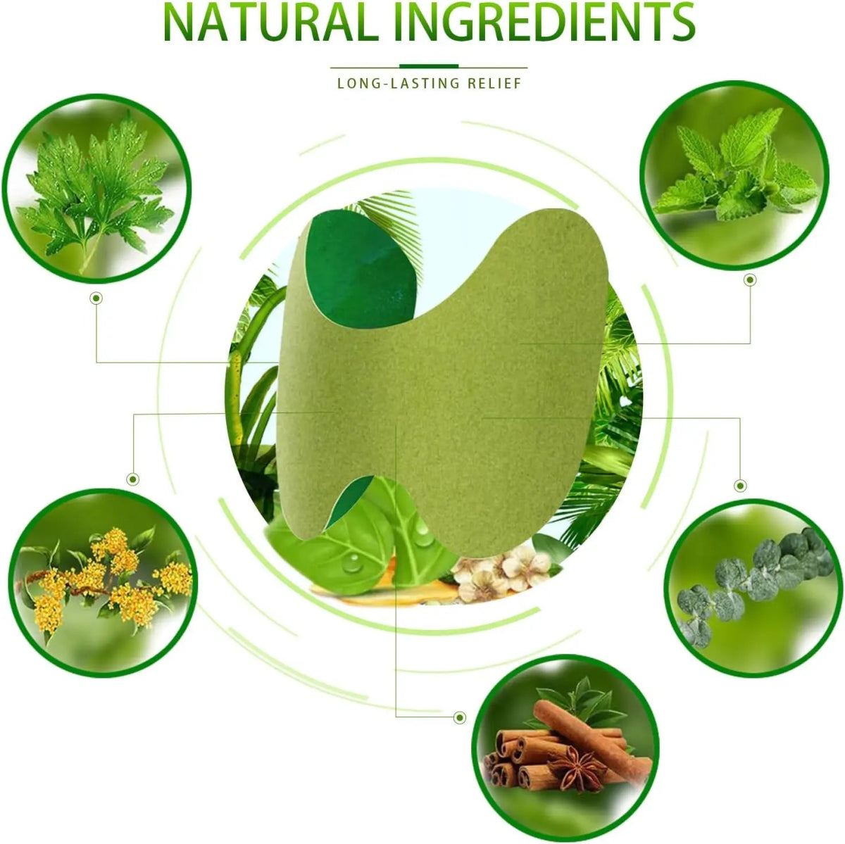 Cerotti antidolorifici naturali Kneecare - Trattamento erboristico di 8 ore