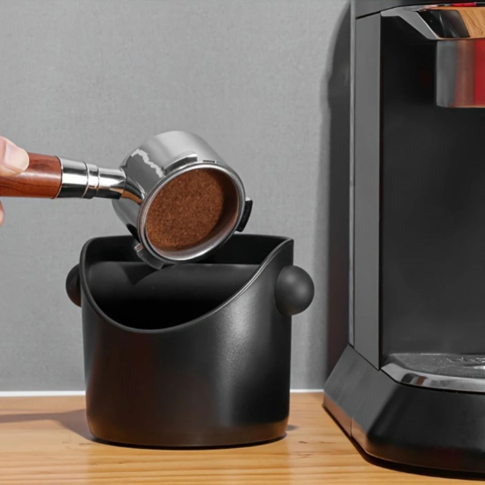 KNOCKPRO – Compact Coffee Knock Box with Non-Slip Base for Easy Grounds Disposal 1