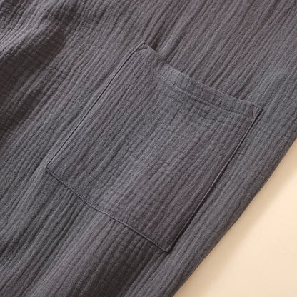 Komfera Premium Katoenen Lounge Kimono | Ademend uniseks badjas voor ontspanning en thuis spa