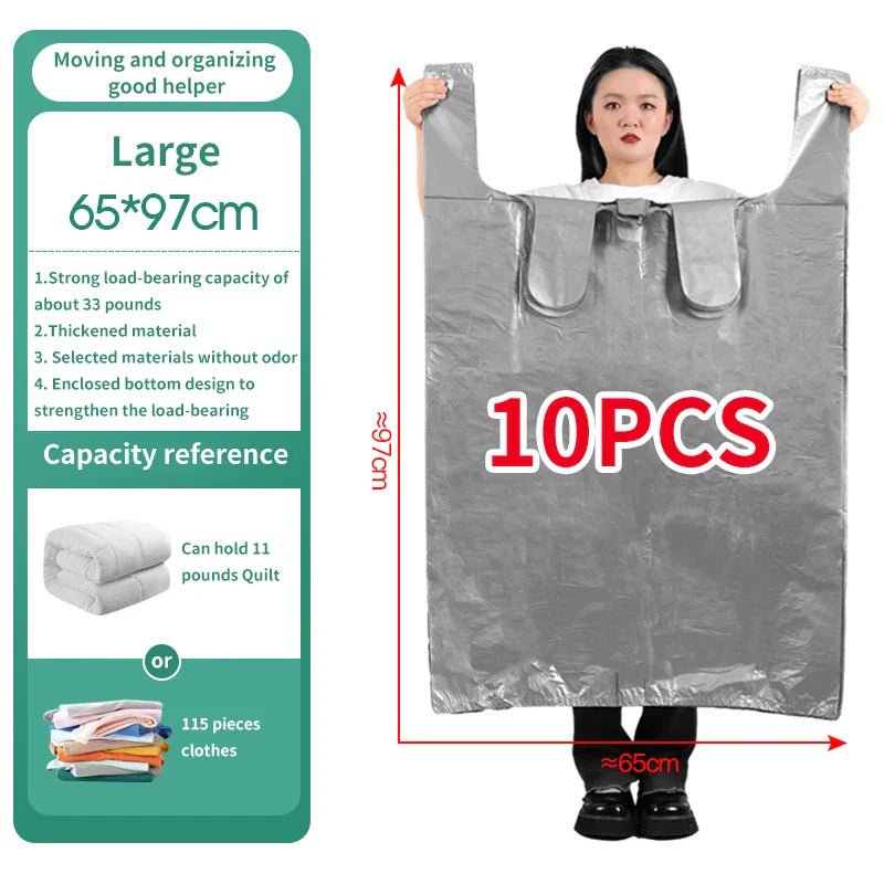 Large Capacity Storage Bags – Durable HDPE Protection for Clothing, Toys, and Linen