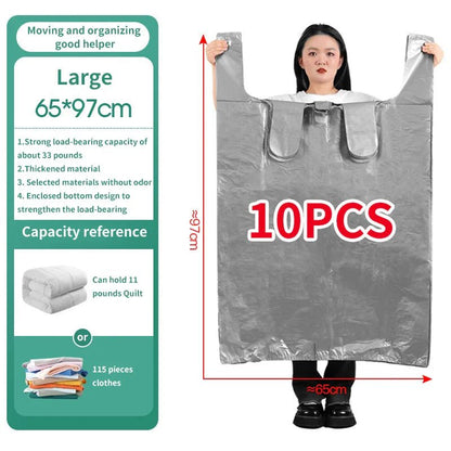 Large Capacity Storage Bags – Durable HDPE Protection for Clothing, Toys, and Linen