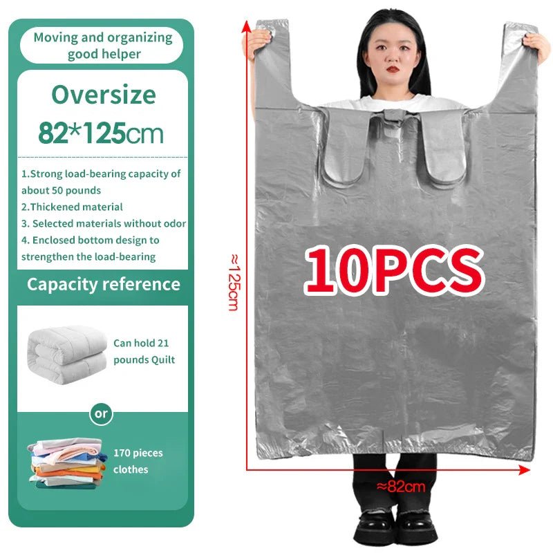 Large Capacity Storage Bags – Durable HDPE Protection for Clothing, Toys, and Linen