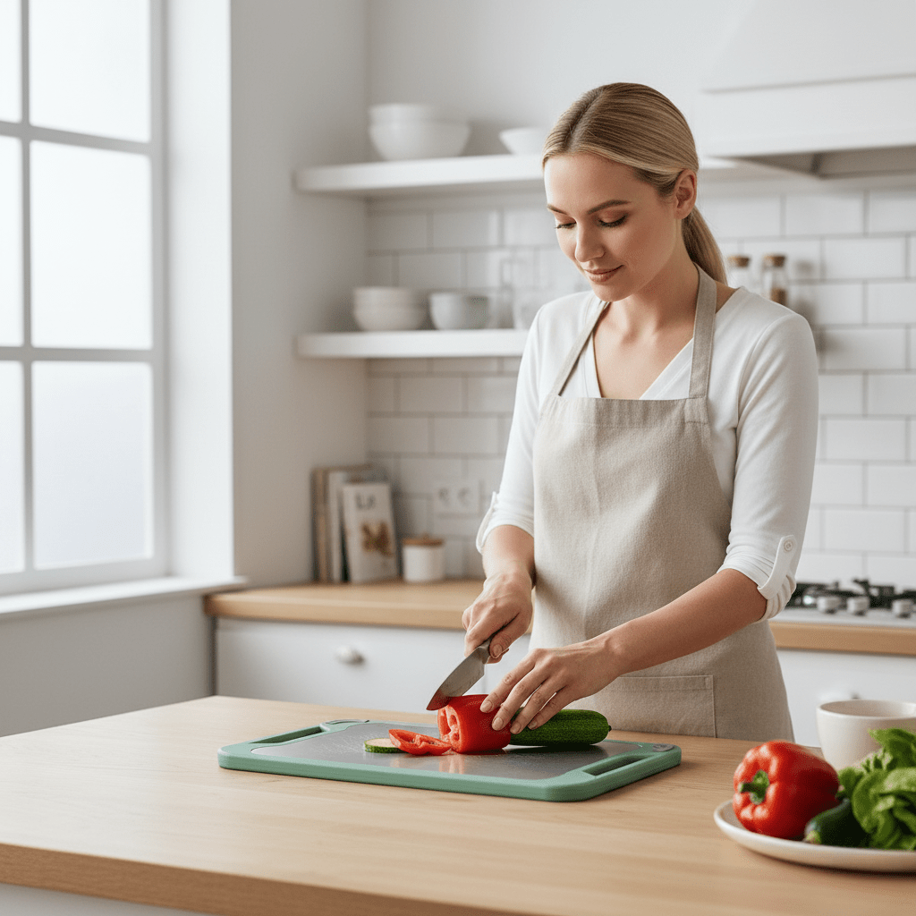 Lattea – Double Sided Stainless Steel Cutting Board with Non-Stick Surface