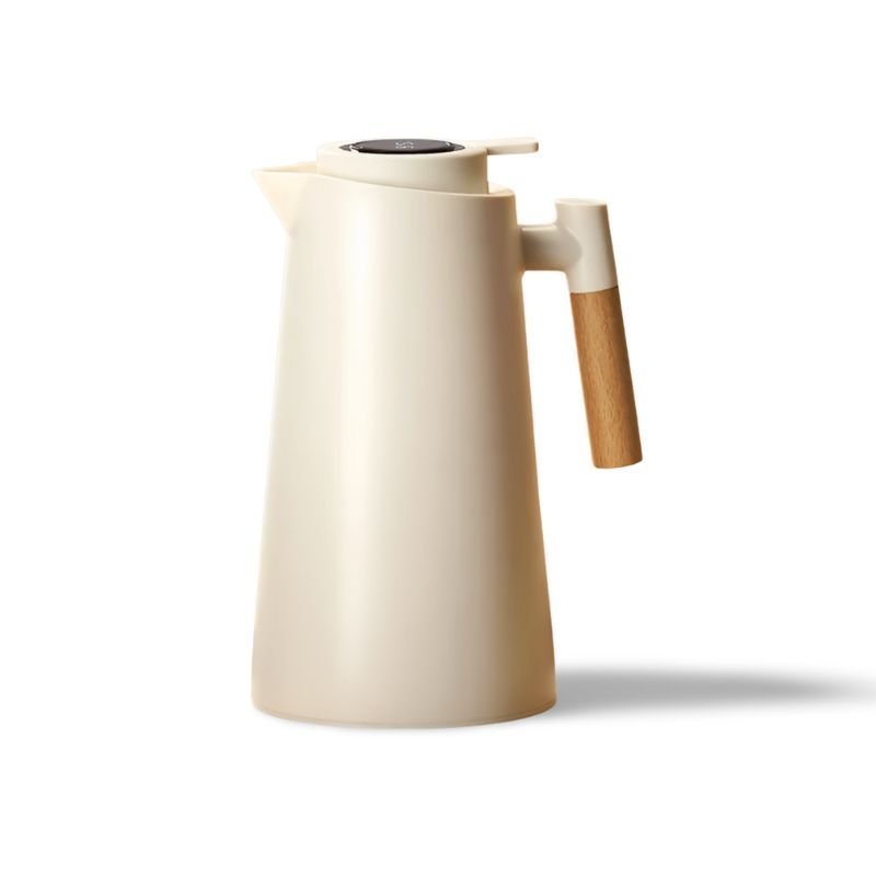 Lattea - Thermal Jug with Temperature Display, Leak-Proof & Wooden Handle 5