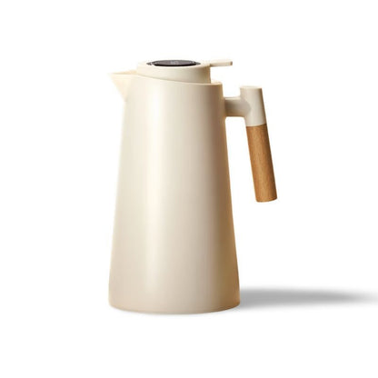 Lattea - Thermal Jug with Temperature Display, Leak-Proof & Wooden Handle 5