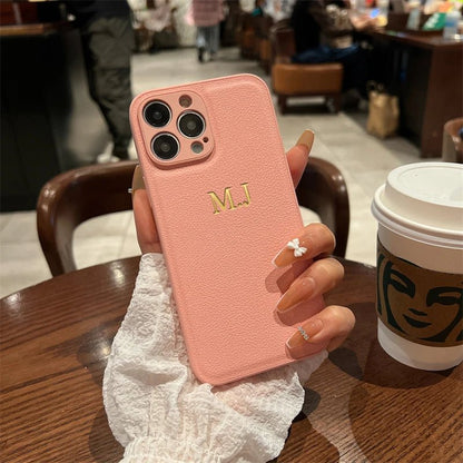 LEATHIQUE – Gepersonaliseerde leren iPhone-hoes met initialen