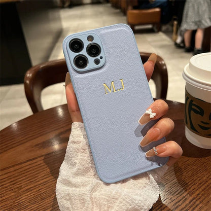 LEATHIQUE – Gepersonaliseerde leren iPhone-hoes met initialen