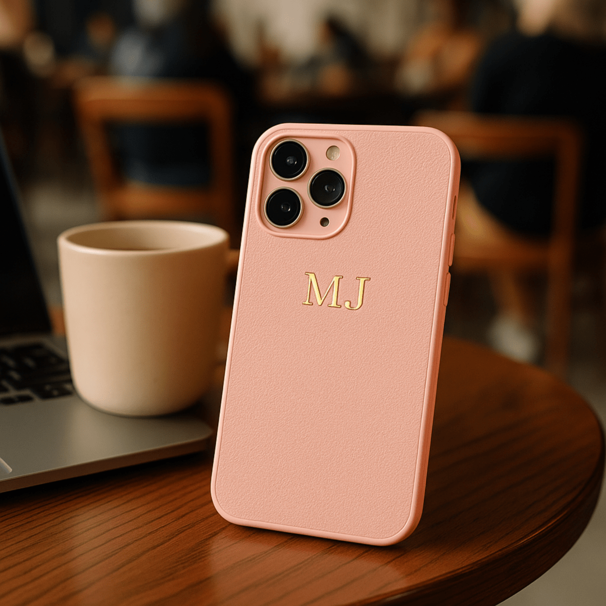 LEATHIQUE – Gepersonaliseerde leren iPhone-hoes met initialen