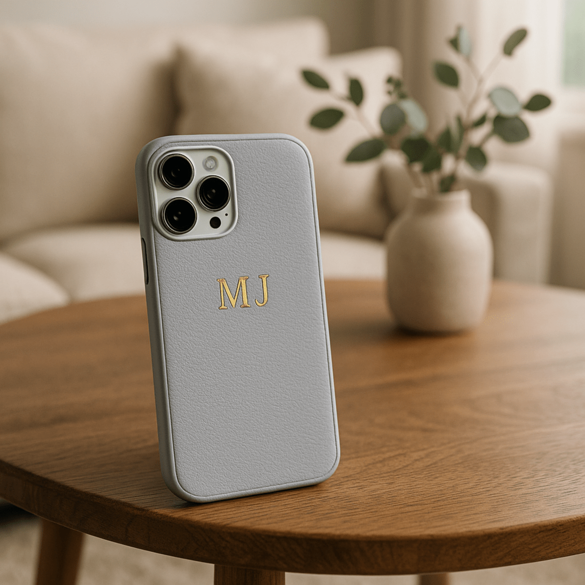 LEATHIQUE – Gepersonaliseerde leren iPhone-hoes met initialen