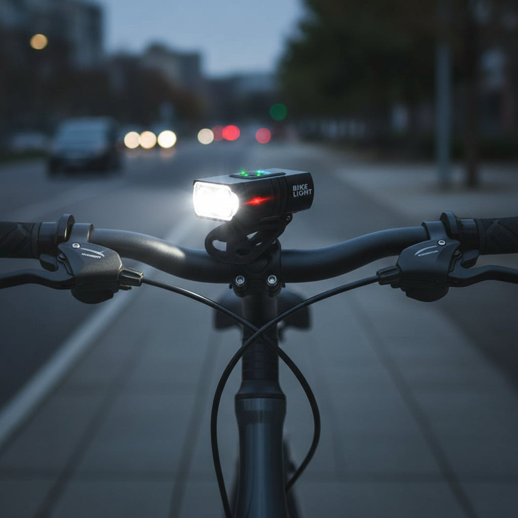 LED-pyörävalo – ladattava USB-pyörävalo, jossa 1500 lumenia maksimaaliseen näkyvyyteen yöllä