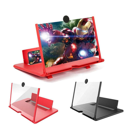3D Mobile Phone Screen Magnifier - HD Video Amplifier with Sliding Design 0