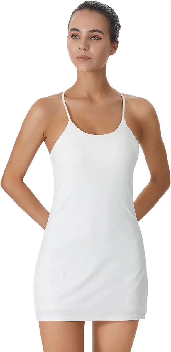 Liana - Active Sports Dress with Built-in Shorts and Pockets for Women 7