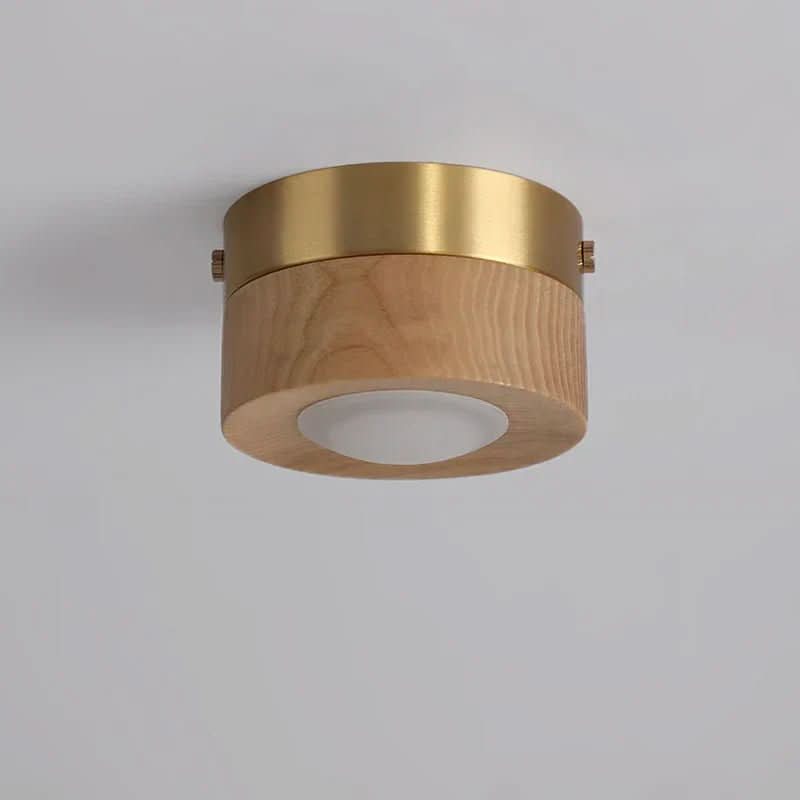 WoodenGlow - Walnut LED Ceiling Lamp with Energy Efficient Light Fixture 2