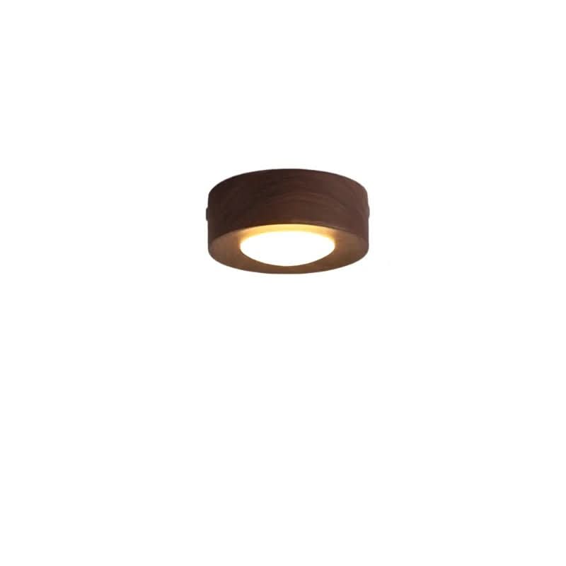 WoodenGlow - Walnut LED Ceiling Lamp with Energy Efficient Light Fixture 7