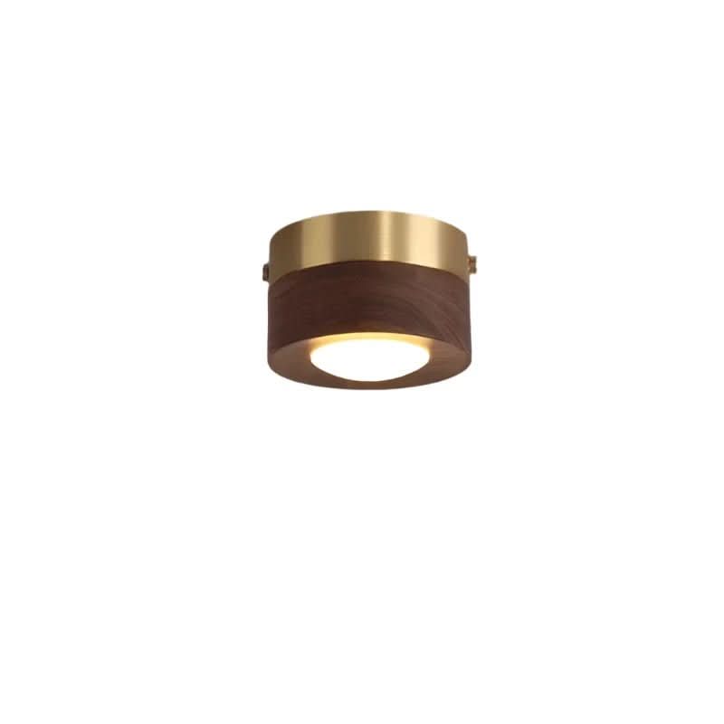 WoodenGlow - Walnut LED Ceiling Lamp with Energy Efficient Light Fixture 8