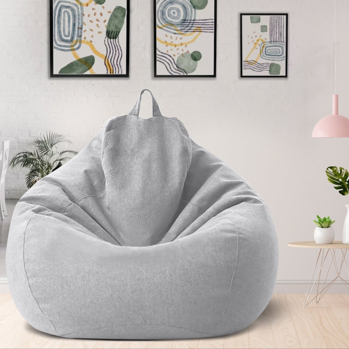 LINARELLO Pouf – Pouf en lin luxueux pour un confort ultime