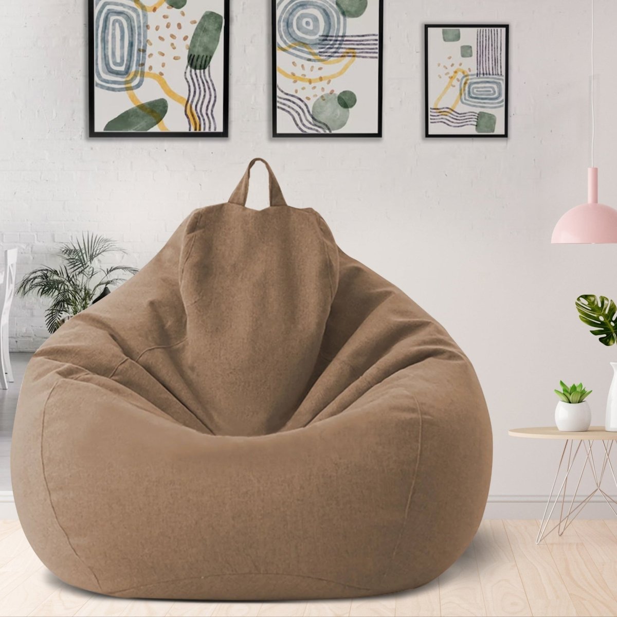 LINARELLO Pouf – Pouf en lin luxueux pour un confort ultime