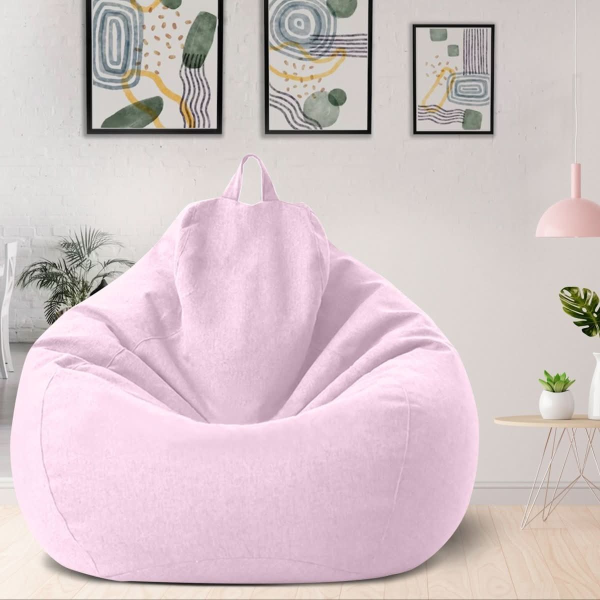 LINARELLO Säkkituoli – Ylellinen Pellavainen Säkkituoli Täydelliseen Mukavuuteen