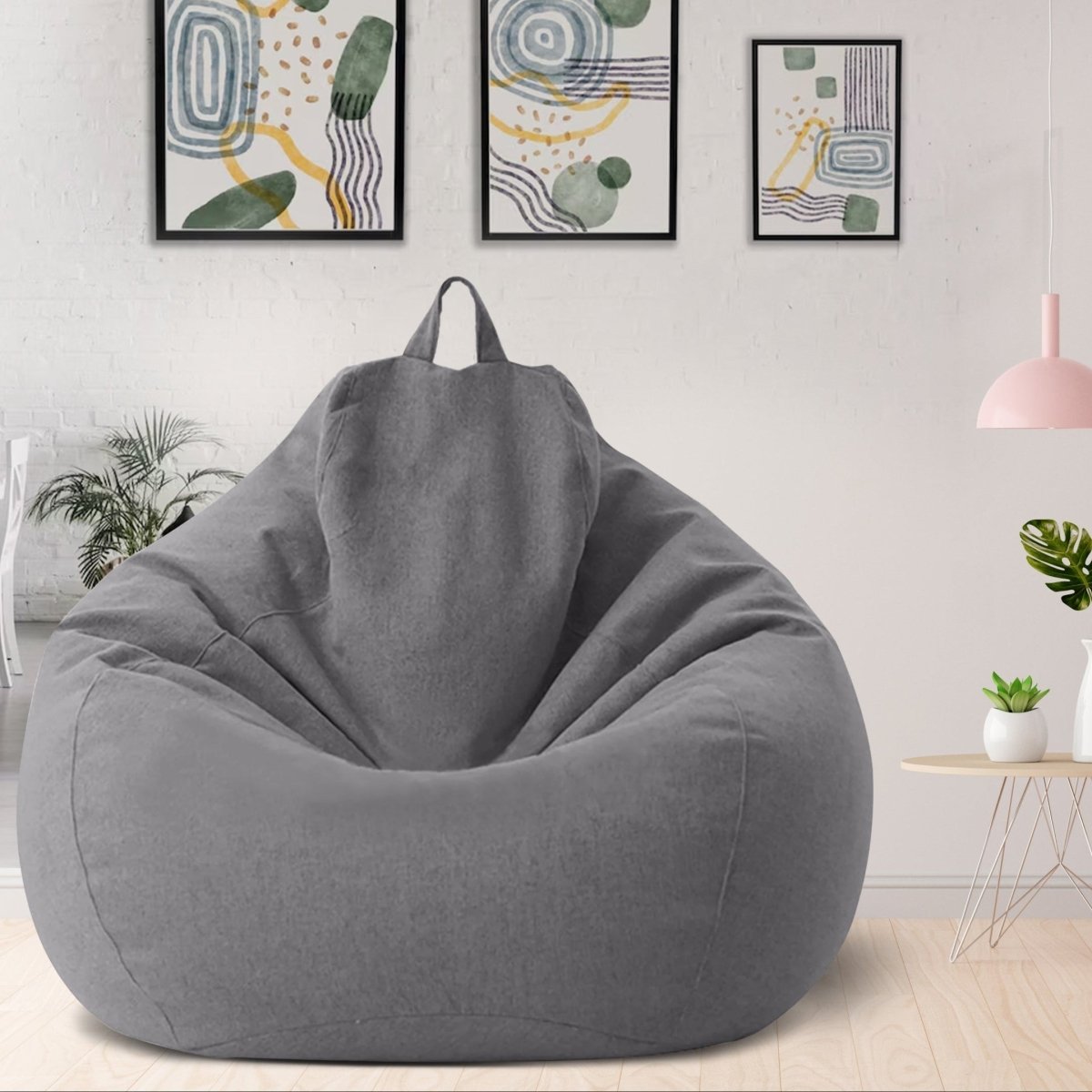 LINARELLO Pouf – Pouf en lin luxueux pour un confort ultime