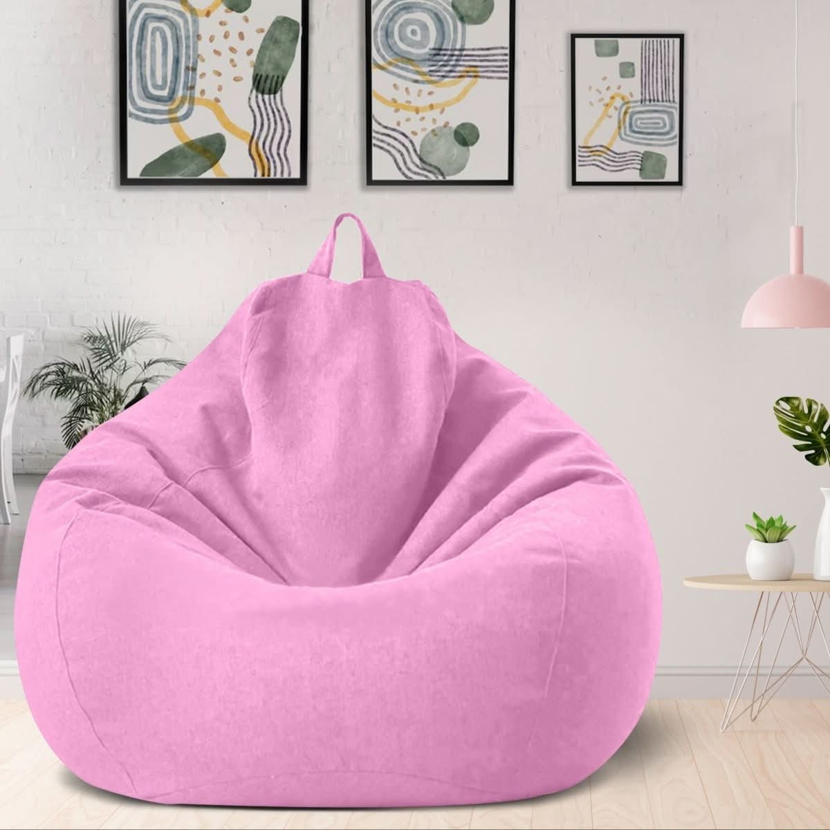 LINARELLO Säkkituoli – Ylellinen Pellavainen Säkkituoli Täydelliseen Mukavuuteen