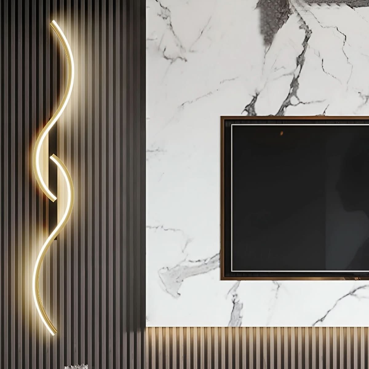 WaveGlow - Modern Curved Wall Light Sconce with Energy-Efficient LED 2