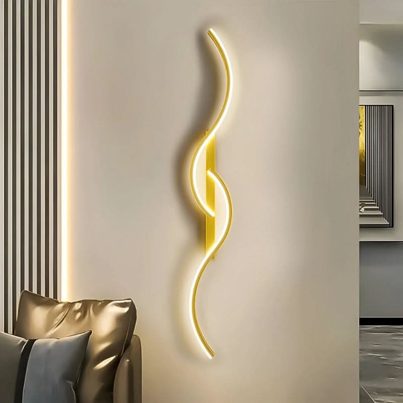 WaveGlow - Modern Curved Wall Light Sconce with Energy-Efficient LED 0