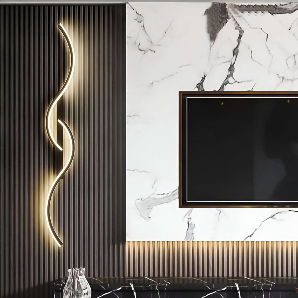 WaveGlow - Modern Curved Wall Light Sconce with Energy-Efficient LED 4
