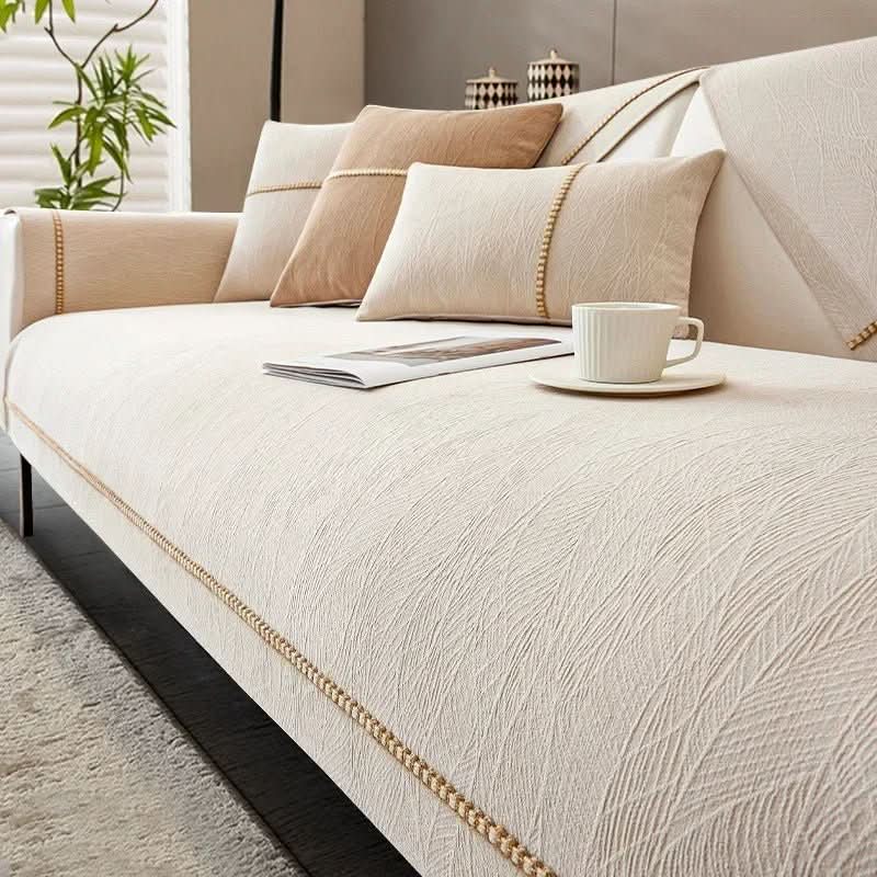 LinenLux Sofa Cover – Elegant Linen Look Protection for Clean and Stylish Living Rooms
