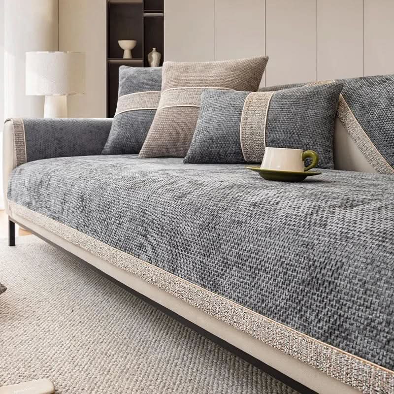 LinenLux Sofa Cover – Elegant Linen Look Protection for Clean and Stylish Living Rooms