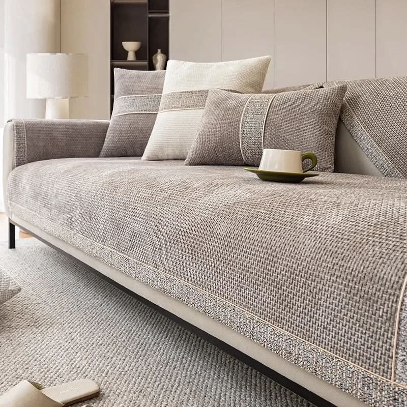 LinenLux Sofa Cover – Elegant Linen Look Protection for Clean and Stylish Living Rooms