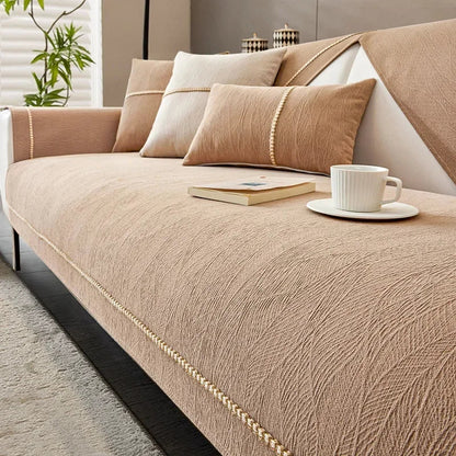 Poťah na pohovku LinenLux – elegantný vzhľad ľanu pre čisté a štýlové obývačky