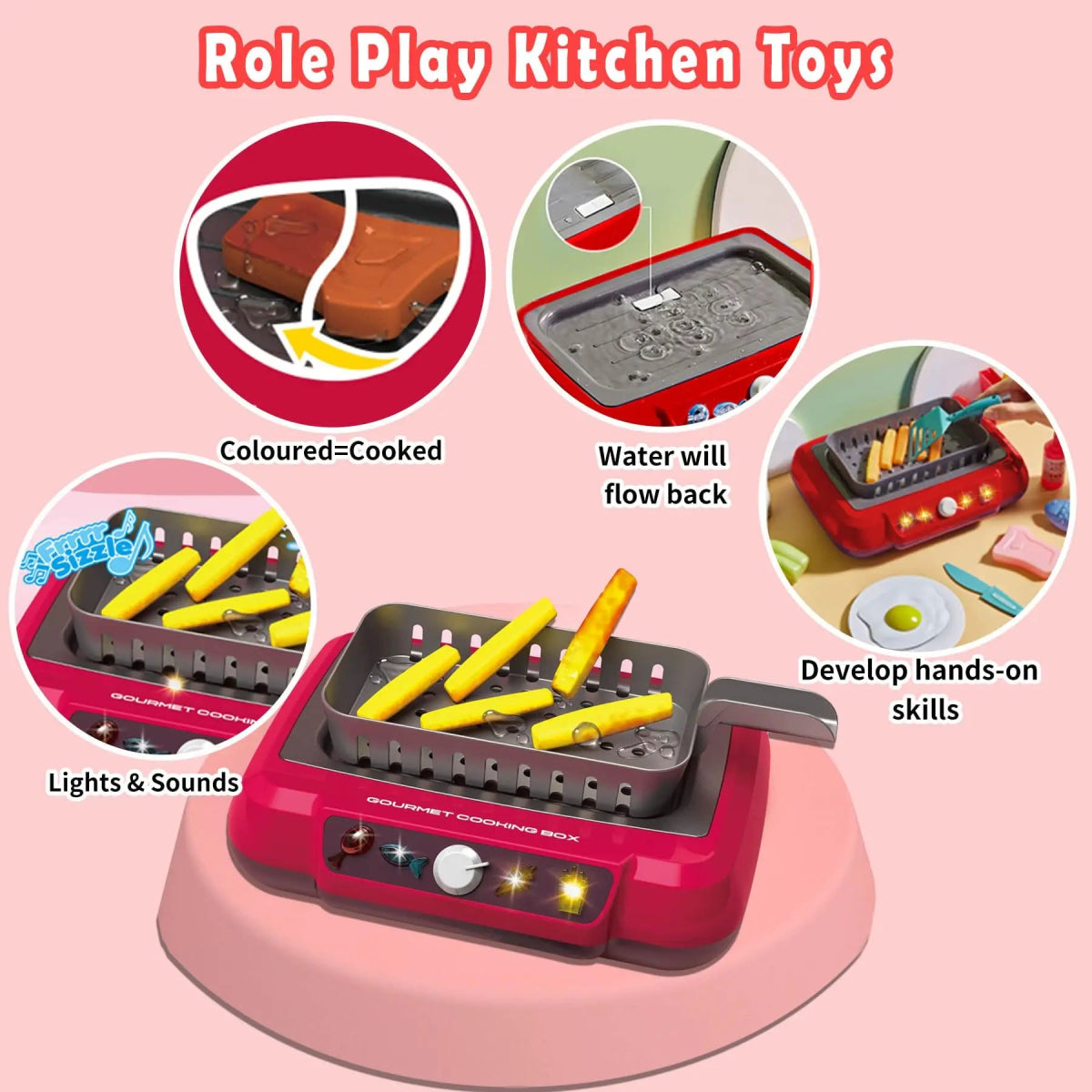 LittleChef - Set da cucina colorato per bambini per avventure culinarie fantasiose