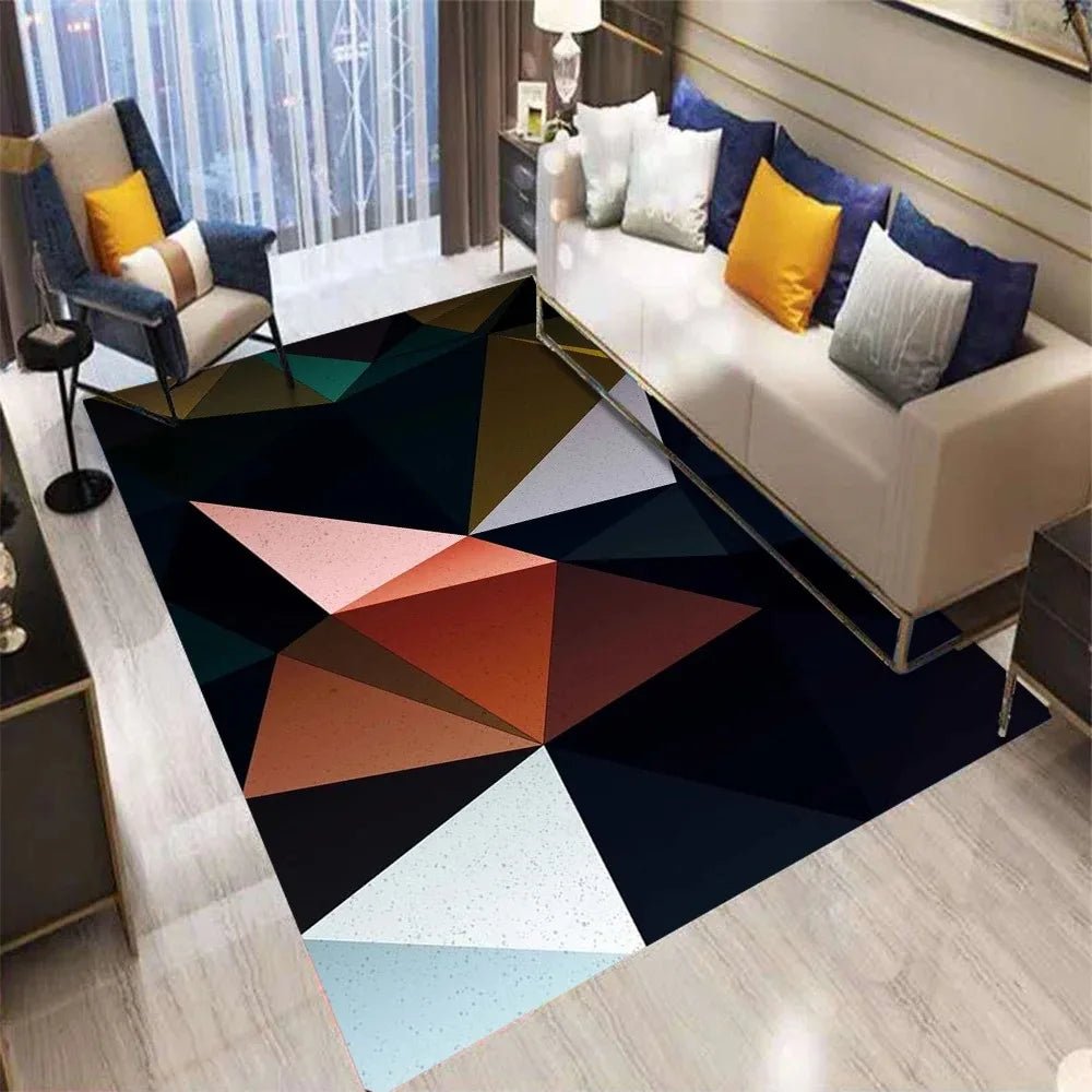 GEOFLOOR – Premium Geometric Area Mat Design for Living Room & Office 5