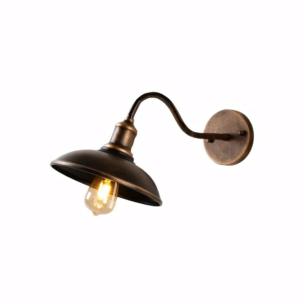 VINTIGLOW – Vintage Wandleuchte mit Schwanenhals-Design für elegante Außenbereiche