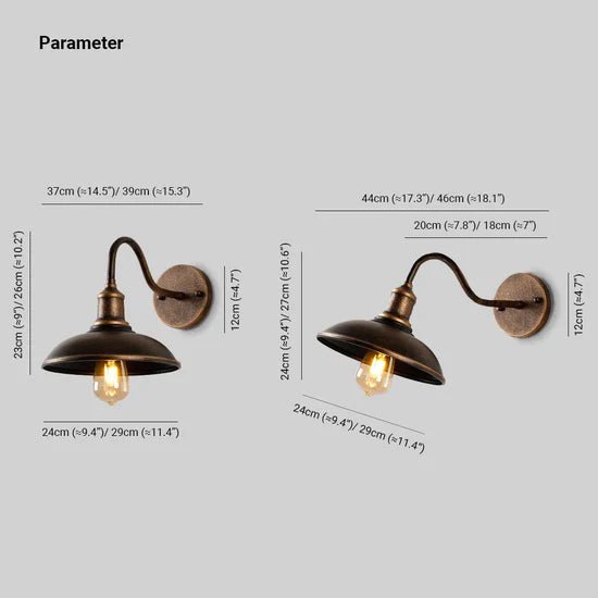 VINTIGLOW – Vintage Wandleuchte mit Schwanenhals-Design für elegante Außenbereiche