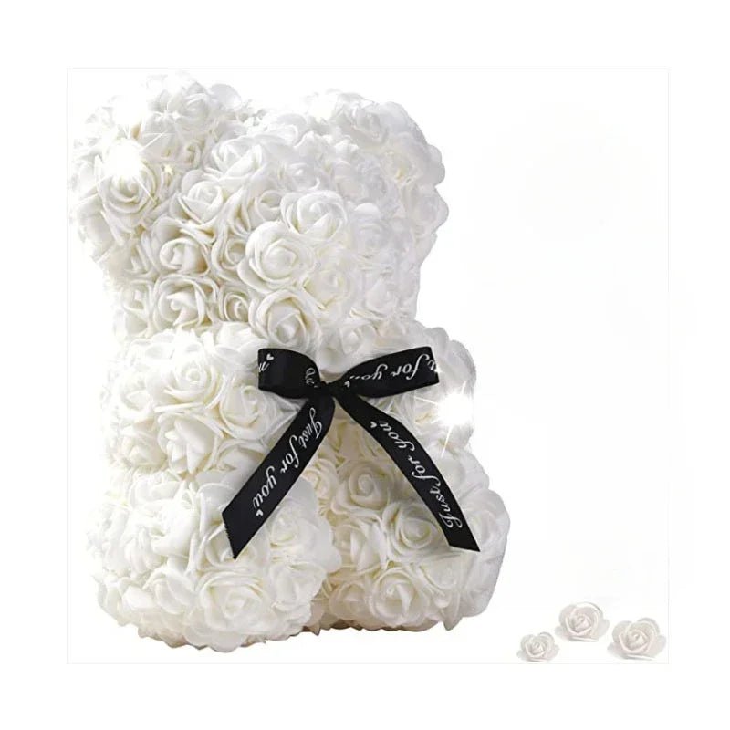 ROSEBLOOM BEAR – Handmade rose teddy bear made from everlasting blooms 5