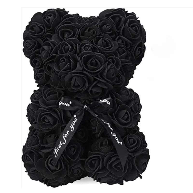 ROSEBLOOM BEAR – Handmade rose teddy bear made from everlasting blooms 6