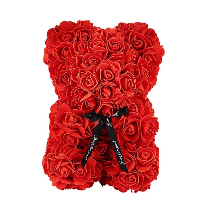 ROSEBLOOM BEAR – Handmade rose teddy bear made from everlasting blooms 7
