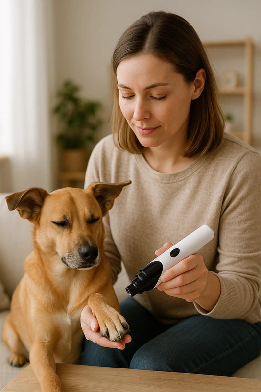 LUCKYNAIL – Lima eléctrica silenciosa para uñas de mascotas con carga USB recargable