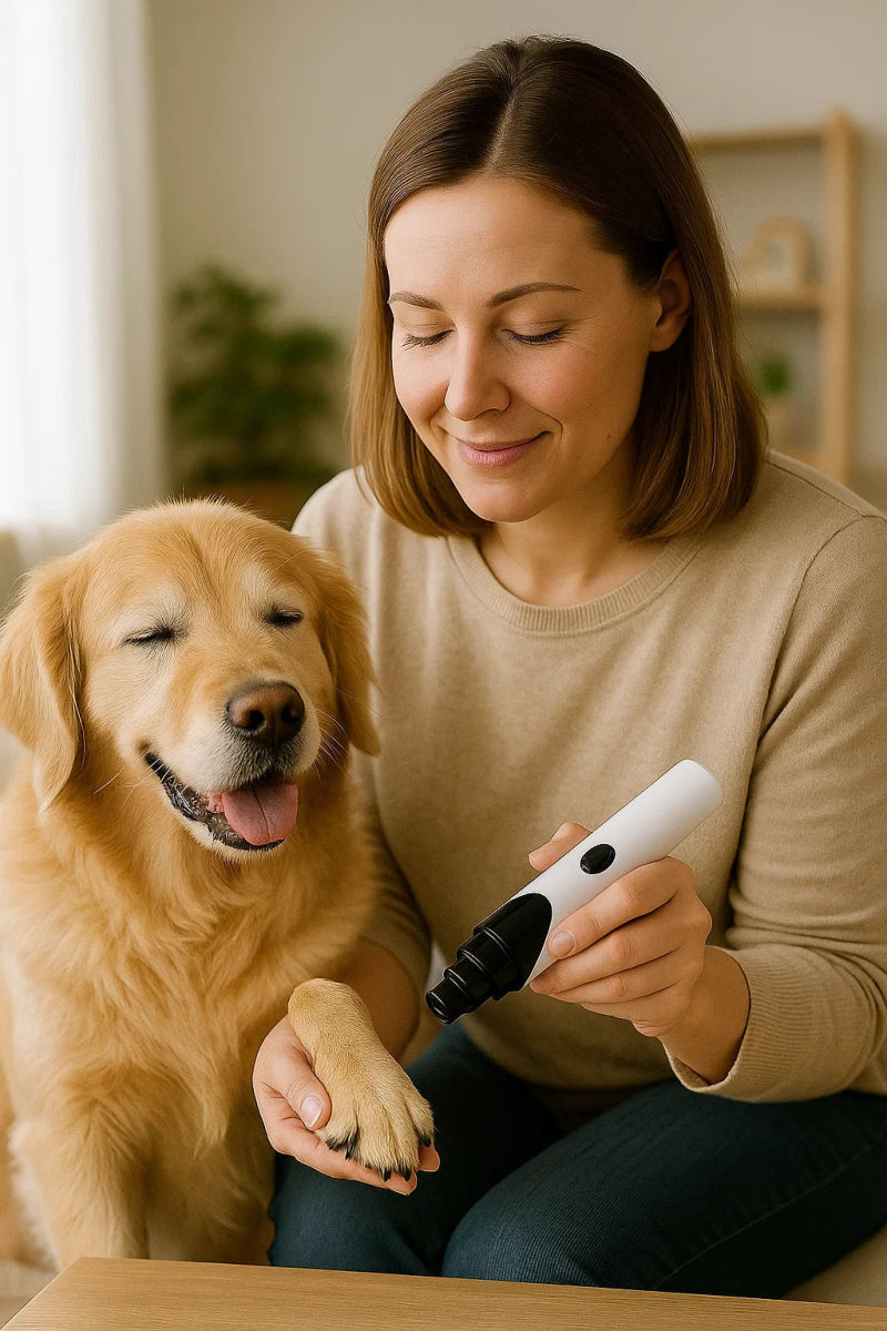 LUCKYNAIL – Lima eléctrica silenciosa para uñas de mascotas con carga USB recargable