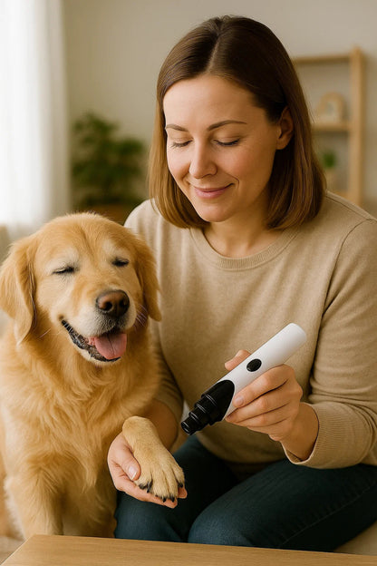 LUCKYNAIL – Lima eléctrica silenciosa para uñas de mascotas con carga USB recargable