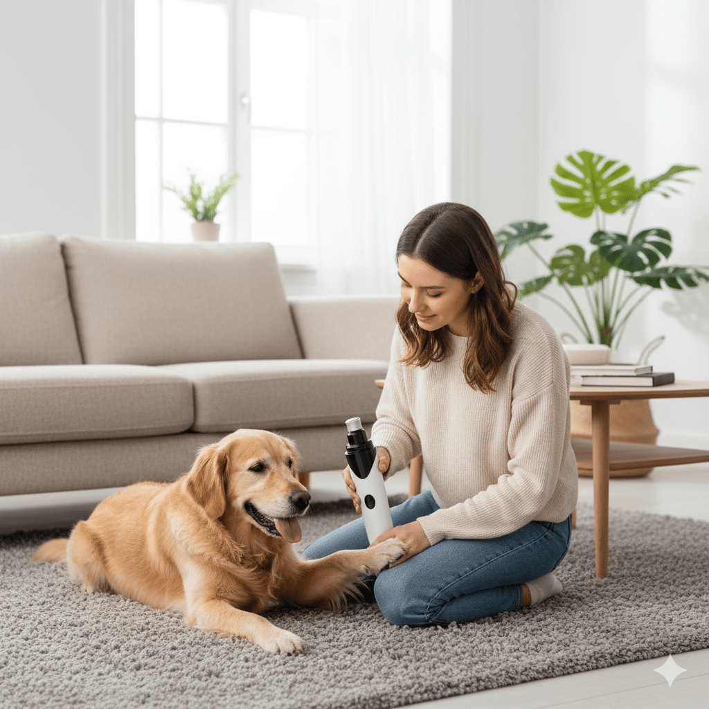 LUCKYNAIL – Lima eléctrica silenciosa para uñas de mascotas con carga USB recargable