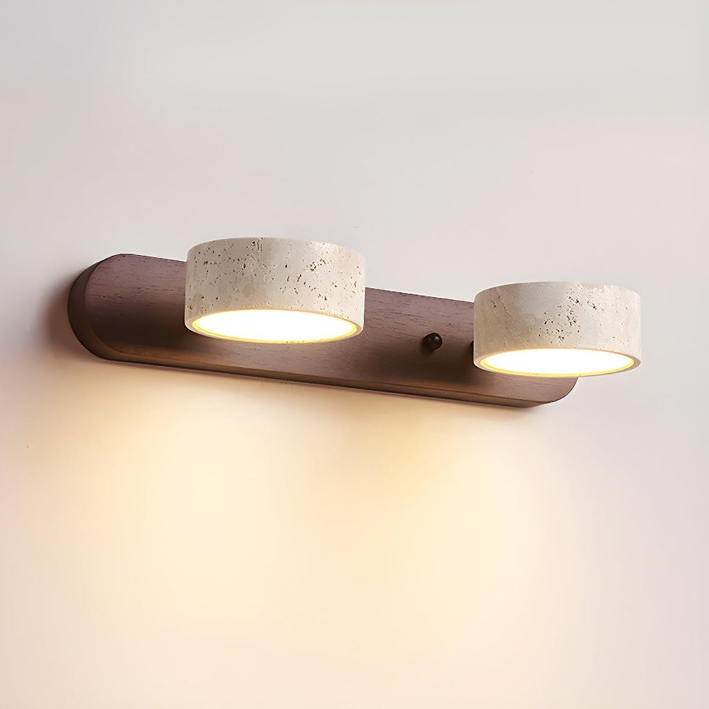 LUMÉNE – Travertine LED Wall Sconce for Architectural Luxury