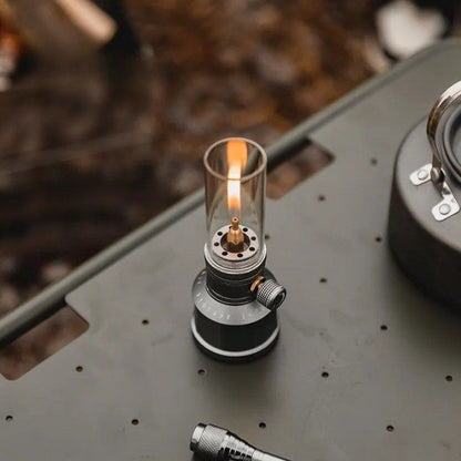 LUMETRA – Verstelbare Butaangas Campinglamp voor Flexibele Lichtinstellingen