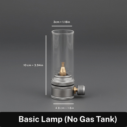 Mountain Peak - Portable Butane Campsite Lamp with Adjustable Flame Control 0