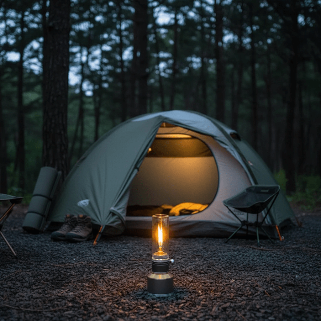 Mountain Peak - Portable Butane Campsite Lamp with Adjustable Flame Control 5